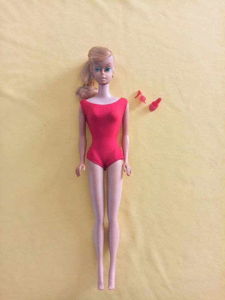 Barbie vintage Swirl Ponytail 1964 originale completa open toe nastro e molletta - Immagine 1 di 4