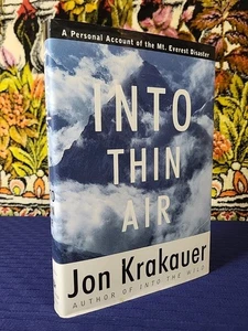 Into Thin Air By John Krakauer SIGNED 1st Edition 2nd Printing - Picture 1 of 7