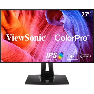 ViewSonic VP2768a-4K 27 Inch Premium IPS 4K Monitor with Advanced Ergonomics, Co - Image 1 of 4