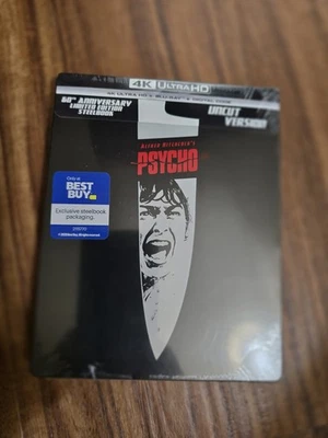 Psycho 60th Anniversary 4k Ultra HD + Blu-Ray Steelbook Uncut Version Sealed📦🚀 Foto 1 de 4