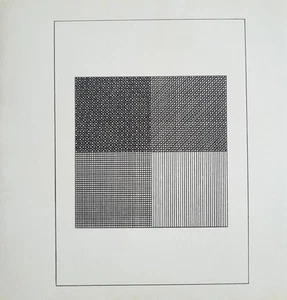 Serigrafía Original Sol LeWitt / Serigrafía Placa II de "Ficciones" 1984 con doc - Imagen 1 de 5