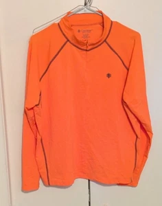 Coolibar 1/4 Zip Womens Size XL Orange UPF 50+ Sun Protection Pullover - Picture 1 of 8