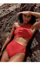 Free people Beach Riot Ribbed Celine One Piece Size Lge in Red RRP £140