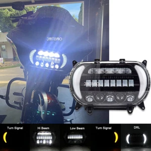 LED Headlight Turn Signal Projector Hi/Lo DRL For 2015-2023 Harley Road Glide us - Imagen 1 de 11