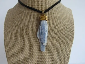 Blau Kyanit Anhänger Kyanit Halskette Schmuck Kristall Boho Schmuck N3094 - Bild 1 von 6