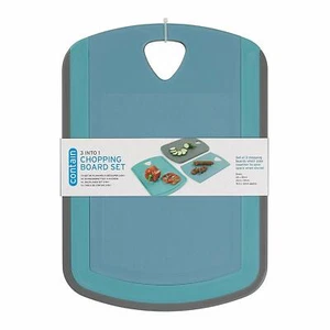 Chef Aid Contain Nesting Chopping Cutting Serving Boards 3 Into 1 10E10379 - Picture 1 of 4