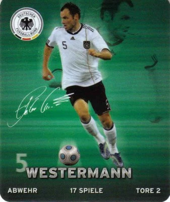 REWE FUßBALL FIFA WM 2010 SÜDAFRIKA Rewe DFB Sammelkarten Fußball WM 2010 Nr. 5: Heiko Westermann 005 NEUWARE Bild