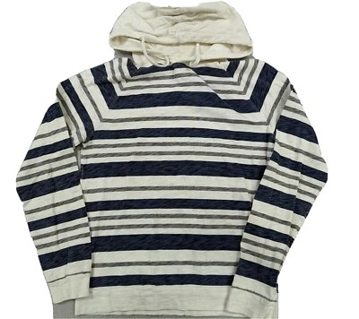 Pullover a rayas Lucky Brand para hombre talla S, sudadera con capucha, ajuste clásico. Foto 1 de 4