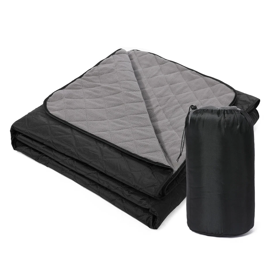Camping Blanket -resistant Quilted Fleece Stadium Blanket for Outdoor K8D2 - Image 1 of 4