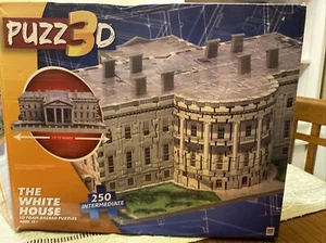 New Hasbro Puzz 3D The White House 250 Pieces Puzzle In Box Intermediate - Picture 1 of 6