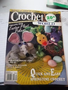 CROCHET WORLD MAGAZINE APRIL 1990 - Picture 1 of 2