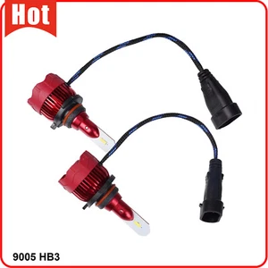 2PCS 9005 6000K LED Replace Headlights Fog Lights Hi/Low Beam Bulbs 55W 16000LM - Picture 1 of 11