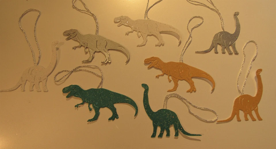 Dinosaur Christmas Tree Xmas Decorations Baubles Party Ornament  - Image 1 of 1