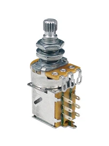 Push pull Poti Potentiometer 500 Kohm Log kurz Strat für Humbucker - Picture 1 of 1