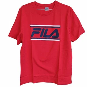 Fila Mens Casual Stripe Logo Short Sleeve Tee T-Shirt SM933689 - Picture 1 of 17