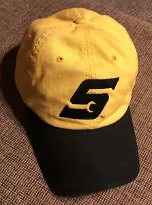 Snap On Tools Hat Cap Adjustable Yellow Black Logo Mens OSFM Wrench - Picture 1 of 9