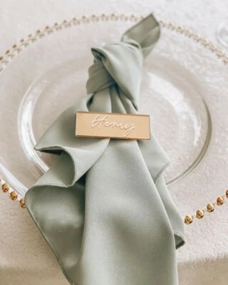 Maßgeschneidert Polyester Servietten 55 Farben Dekor Hochzeit Ereignis - Bild 1 von 4