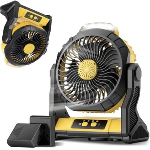 Detachable Rechargable Fan. Misting Function, Ideal For Patio, Camping & More - Picture 1 of 6