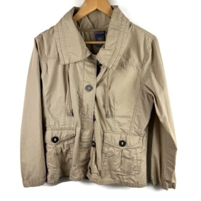Laura Scott Jacket Womens Medium Khaki Tan - Image 1 of 4