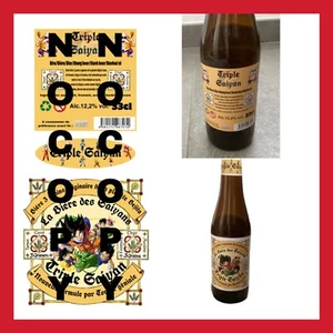 AUTOCOLLANT STICKERS BIÈRE VERRE COLLECTION FIGURINE DRAGON BALL Z SUPER HÉROS - Imagen 1 de 3