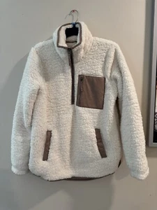 ABERCROMBIE & Fitch soft Fleece Pullover Half Zip Sweater - Picture 1 of 7