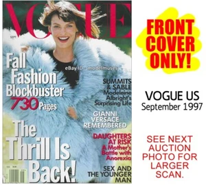 COVER ONLY - VOGUE US September 1997 LINDA EVANGELISTA Steven Meisel - Picture 1 of 2