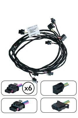 AUDI A6 2012- REAR BUMPER PARKING SENSOR WIRING HARNESS 4G5971085G - Image 1 of 4
