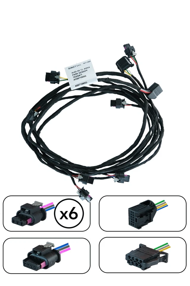 Audi A6 2012- Rear Bumper Parking Sensor Wiring Harness 4G5971085G - Image 1 of 4