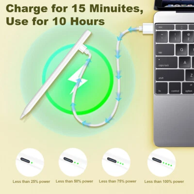 Stylus Pen Stift 2 Generation für iPad 10/9/8/7/6 Pencil für Apple iPad Pro Air - Bild 1 von 4