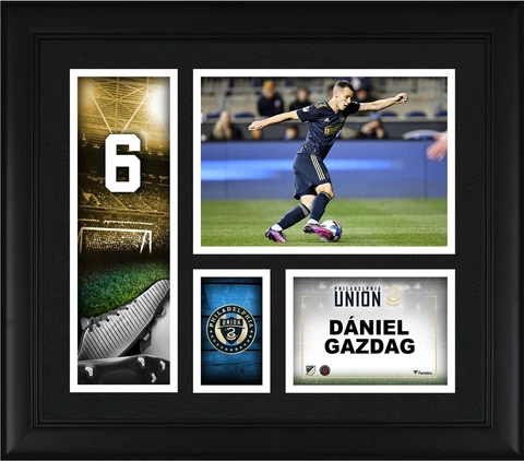 Daniel Gazdag Philadelphia Union Framed 15x17 Player Core Collage Cover