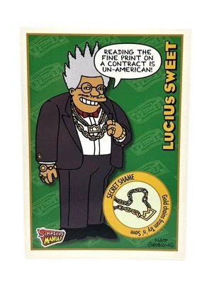 Inkworks Simpsons Mania 2001! #15 Lucius Sweet Foto 1 de 2