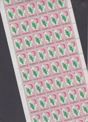 Cayman Islands 1962-64 Mint MNH Sheet Defintive Queen Elizabeth II Parrot SG165a - Image 1 of 3