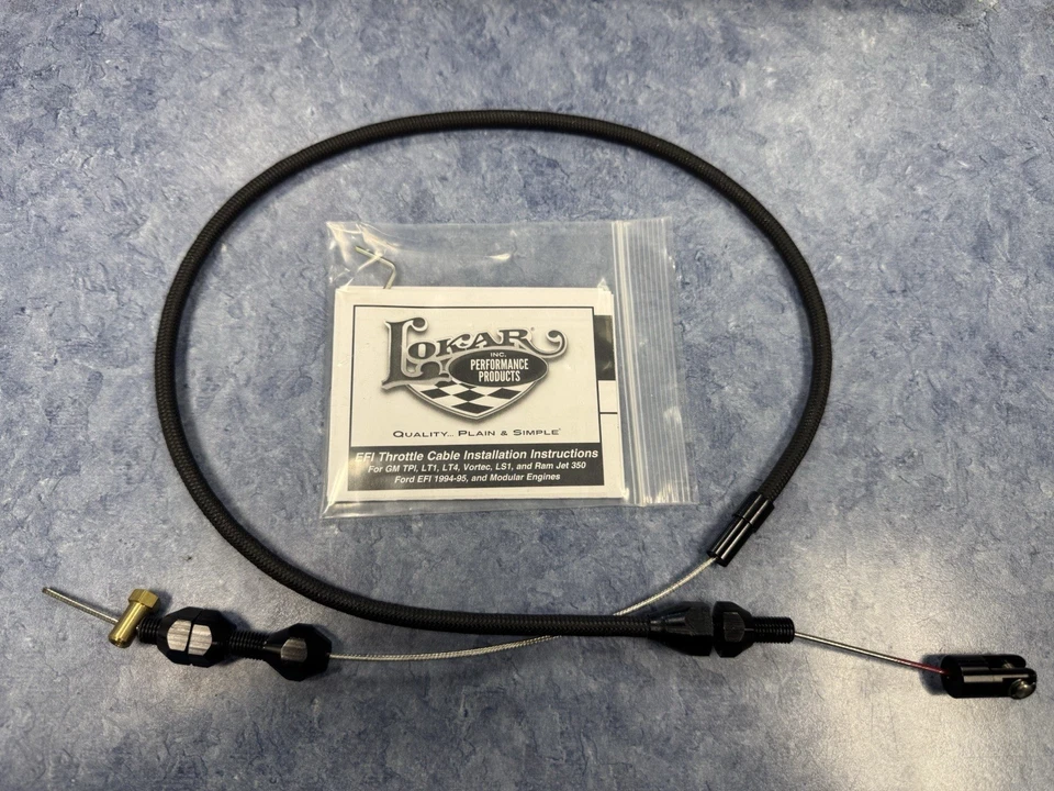 Cables de acelerador Lokar para 1994-95 F-150, Thunderbird, 1995 Mustang XTC1-1000EFI Foto 1 de 2