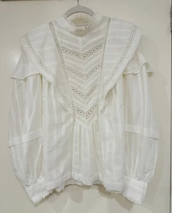 Isabel Marant, White, Broderie Anglaise ‘Reign’ Top, Boho, Size 36 - Picture 1 of 11