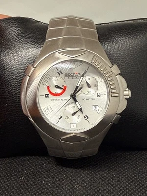 SECTOR 134 CHRONO ALARM DIVER SWISS MENS WATCH 42MM RARE - Image 1 of 4