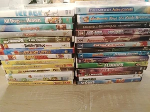 Kids 40 DVD Movies Cartoons! Assorted Used DVD Lot in very good condition! - Picture 1 of 17