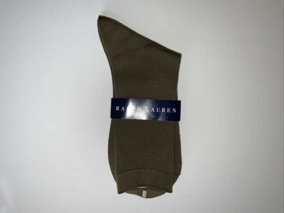 Ralph Lauren Polo Women Trouser Socks Green khaki (Earth) New - Image 1 of 2