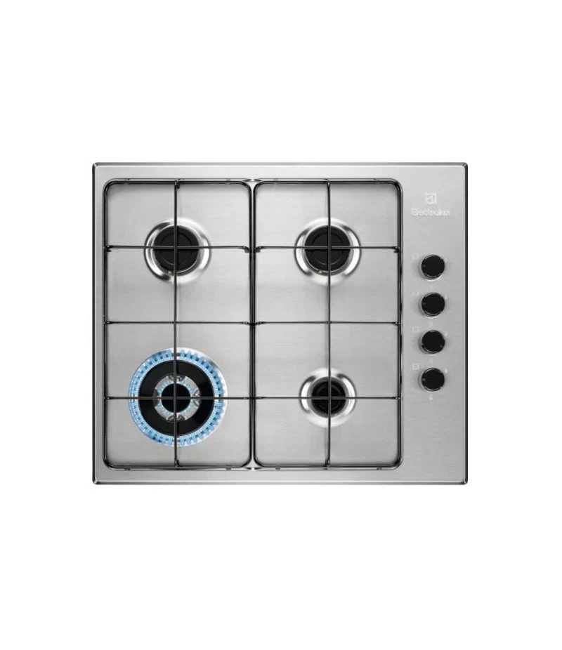 ELECTROLUX EGS6414X PIANO COTTURA GAS 60 CM TRIPLA CORONA 4 FUOCHI INOX - Immagine 1 di 1