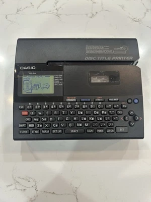 Casio CW-K85 Thermal Disc Title Printer No power cord battery tested and WORKS! - Image 1 of 4