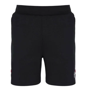 Sergio Tacchini Shorts Mens Orion Logo Branded Short in Black/Adrenaline Rush - Picture 1 of 8