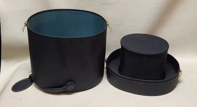 Vintage Satchell & Son Top Hat, Opera, Gibus, Chapeau Claque Hat Original Box - Image 1 of 4
