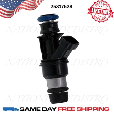 1x OEM Delphi Fuel Injector for 2007 GMC Sierra 1500 HD Classic 6.0L V8 25317628 - Image 1 of 4