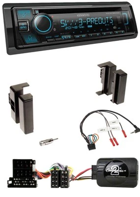 Kenwood Bluetooth USB CD Lenkrad DAB Autoradio für Audi A4 B5 bis 99 A6 C4 bis 9 - Bild 1 von 4