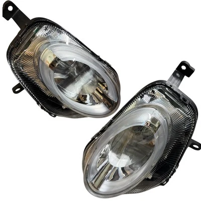 Fits Fiat 500 2015-2019 Front Spot Lamps & LED DRL High Beam Front Lights 1 Pair - Image 1 of 4
