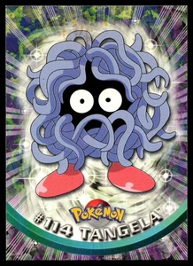 Tarjeta Pokémon Tangela #114 Edición Animación TV Topps Etiqueta Azul Sin Lámina - Imagen 1 de 2