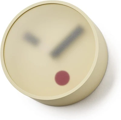 Lemnos Analog Wall Clock KEHAI Concrete & Aluminum Design Yellow YE KM22-01 - Image 1 of 4