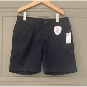 NEW Gap Kids Chino Navy Shorts 8 Adj Waist - Picture 1 of 3