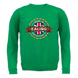 Made In Ealing - Kids Hoodie / Sweater - Town City Village Born Love Live - Picture 1 of 20