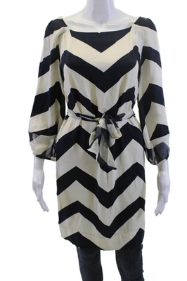 Blusa mujer Diane Von Furstenberg beige cuello cuadrado manga 3/4 seda talla 2 Foto 1 de 4