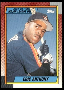 1990 Topps debut en Grandes Ligas 1989 #5 Eric Anthony - Imagen 1 de 2